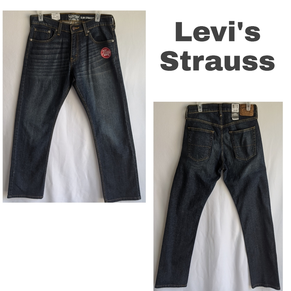 Levi's Strauss & Co slim straight jeans m👖